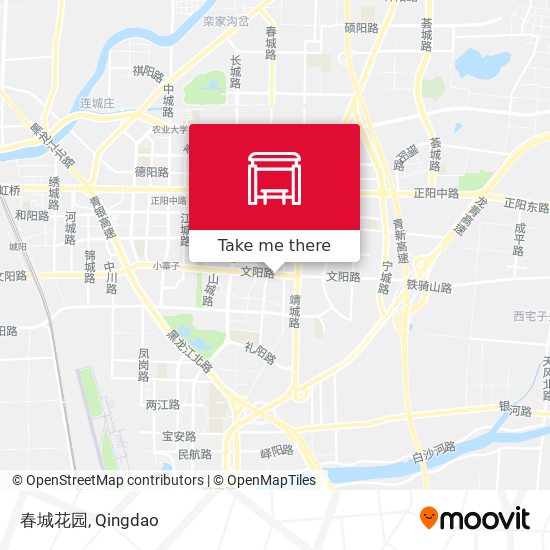 春城花园 map