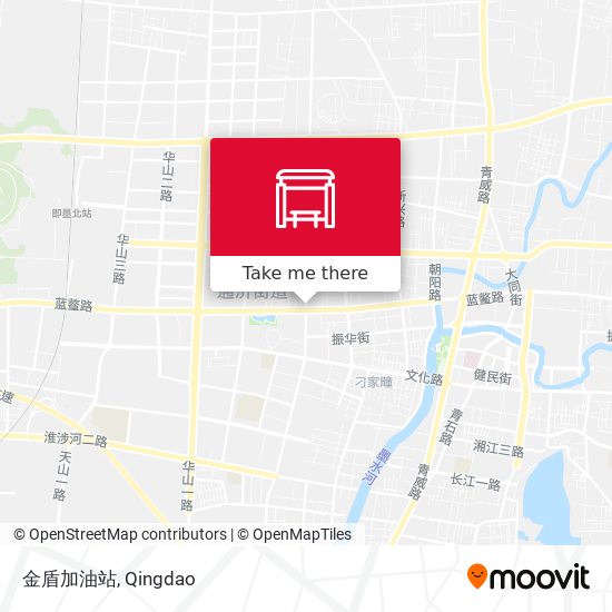 金盾加油站 map