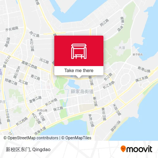新校区东门 map