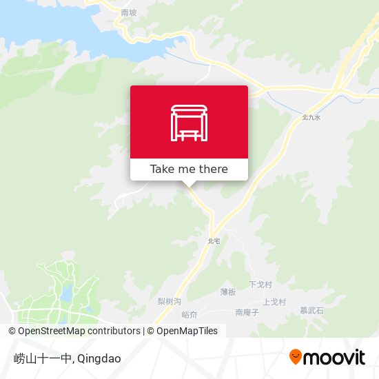 崂山十一中 map