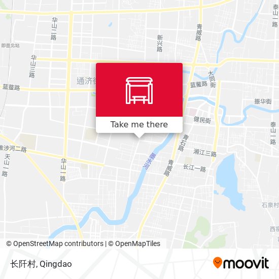 长阡村 map