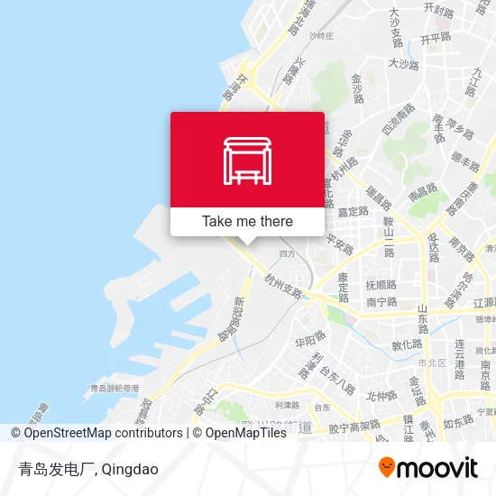 青岛发电厂 map