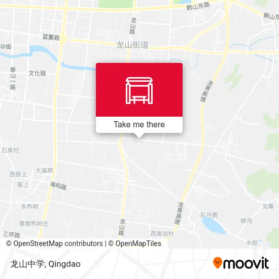 龙山中学 map