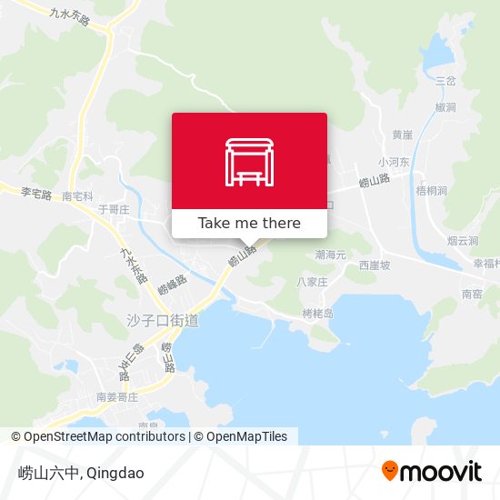 崂山六中 map