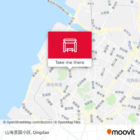 山海景园小区 map