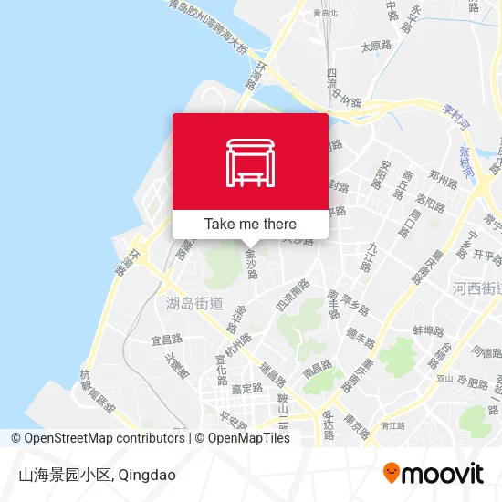 山海景园小区 map