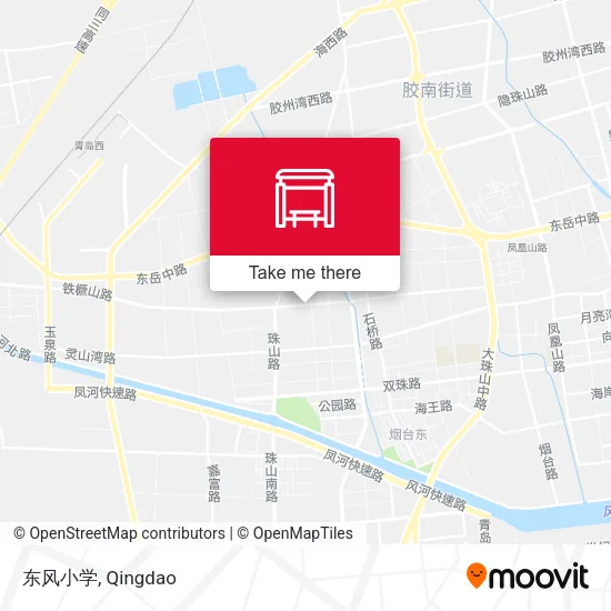 东风小学 map