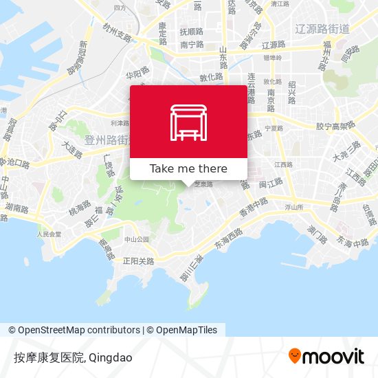 按摩康复医院 map