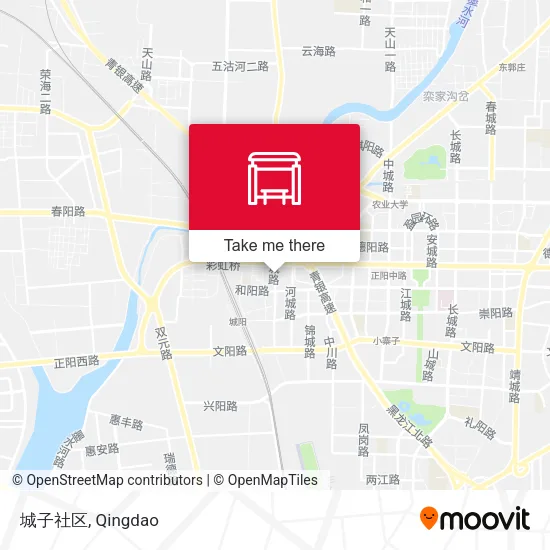 城子社区 map
