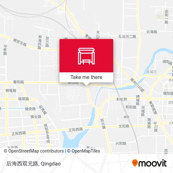 后海西双元路 map