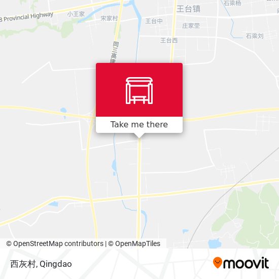 西灰村 map