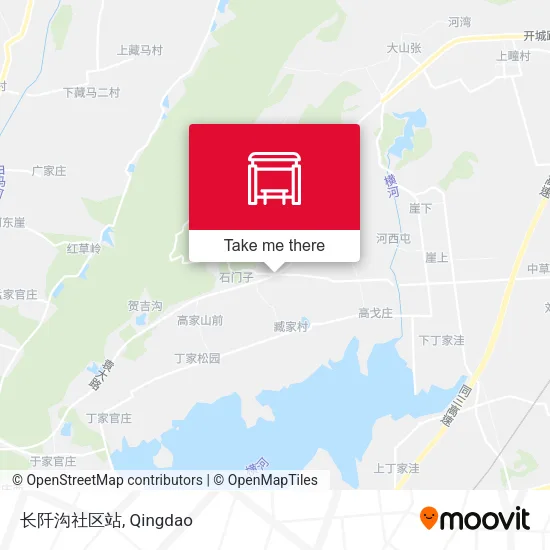 长阡沟社区站 map
