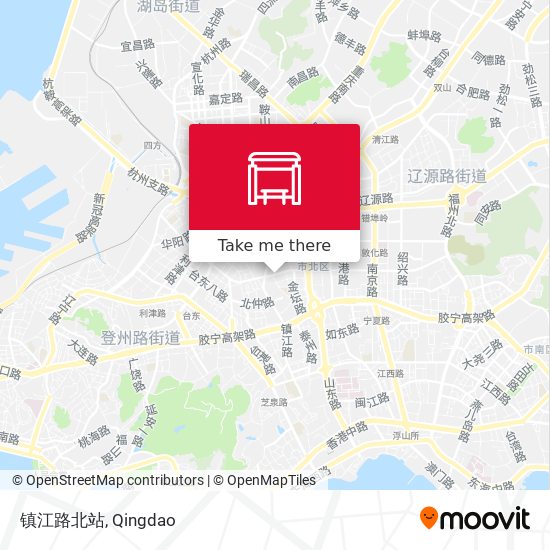 镇江路北站 map