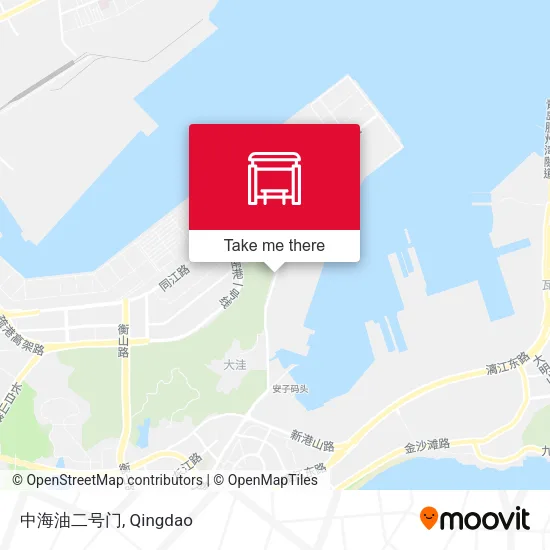 中海油二号门 map