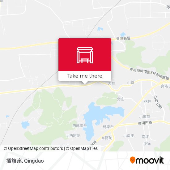 插旗崖 map