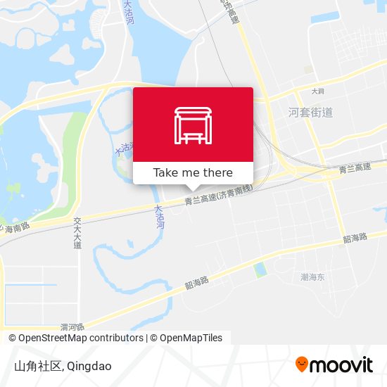 山角社区 map