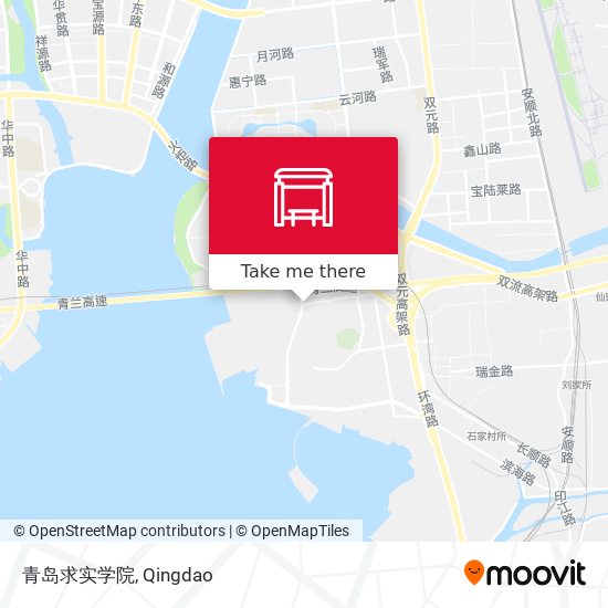青岛求实学院 map