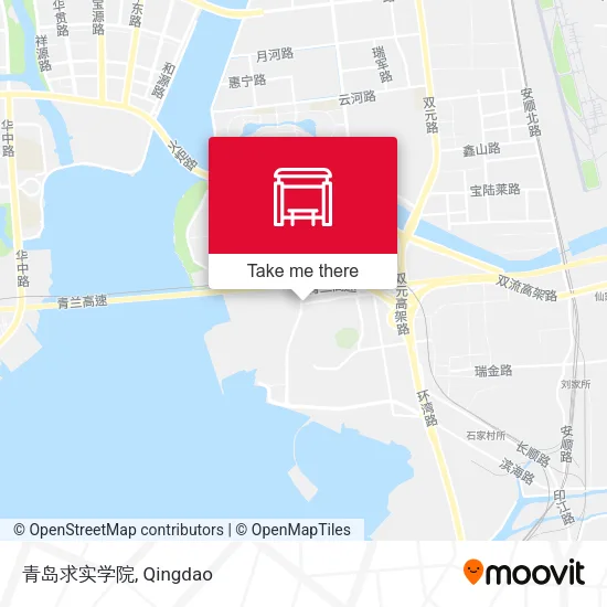 青岛求实学院 map