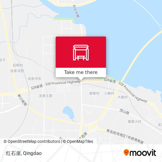 红石崖 map