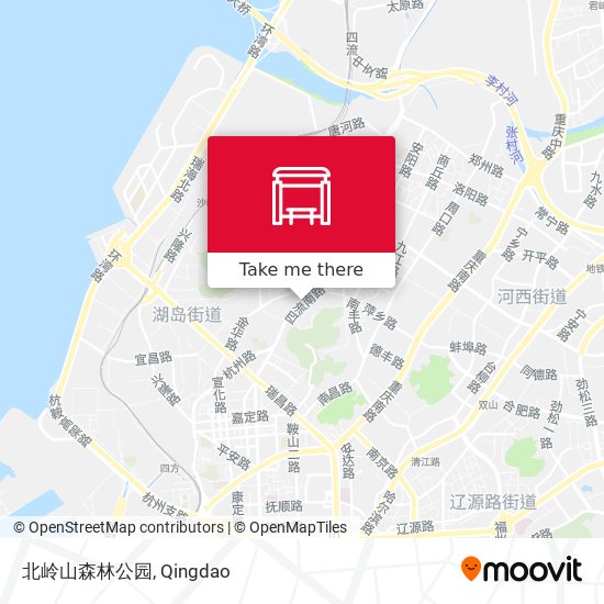 北岭山森林公园 map