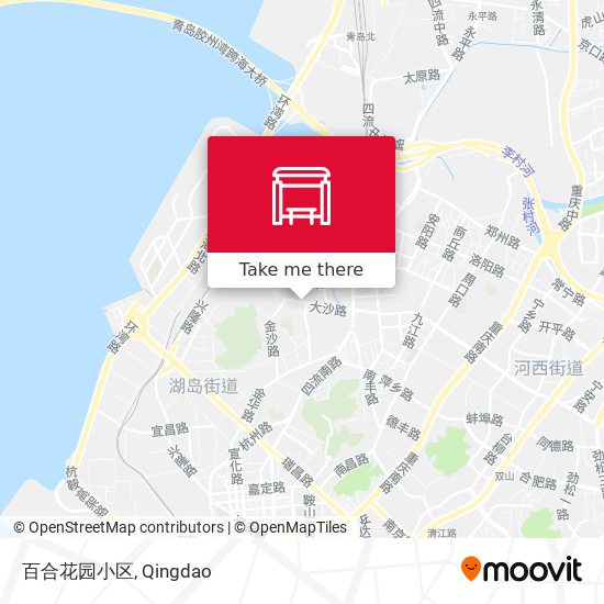百合花园小区 map