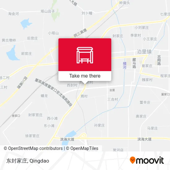 东封家庄 map