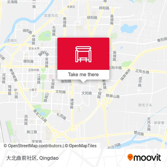 大北曲前社区 map
