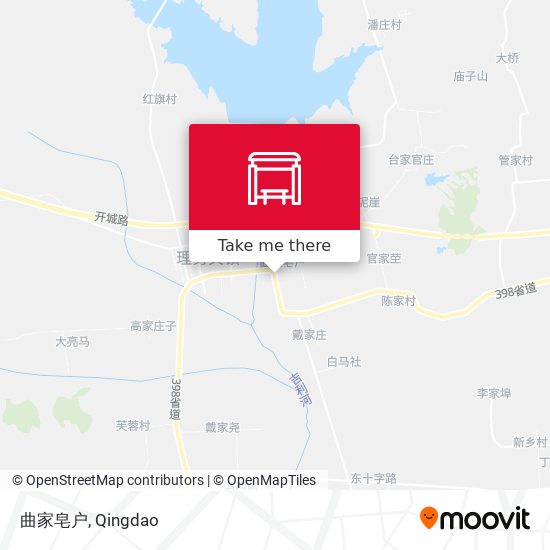 曲家皂户 map