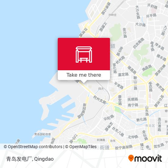 青岛发电厂 map