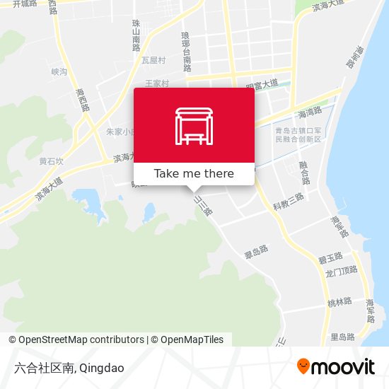 六合社区南 map