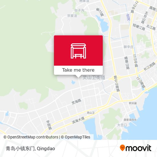 青岛小镇东门 map