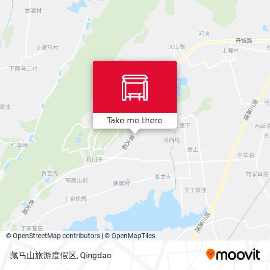 藏马山旅游度假区 map