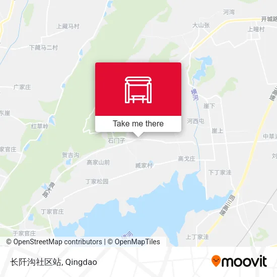 长阡沟社区站 map