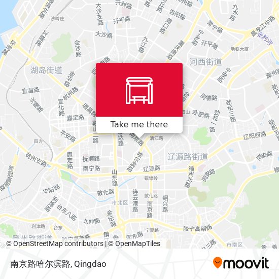 南京路哈尔滨路 map