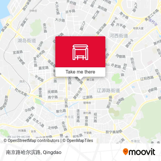 南京路哈尔滨路 map