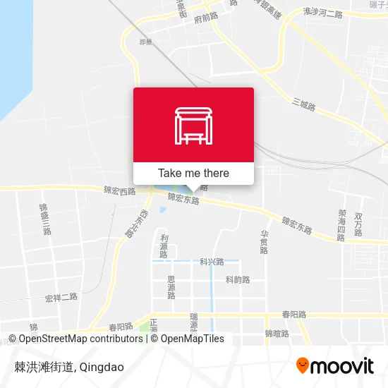 棘洪滩街道 map