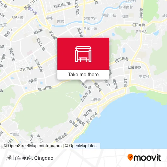 浮山军苑南 map