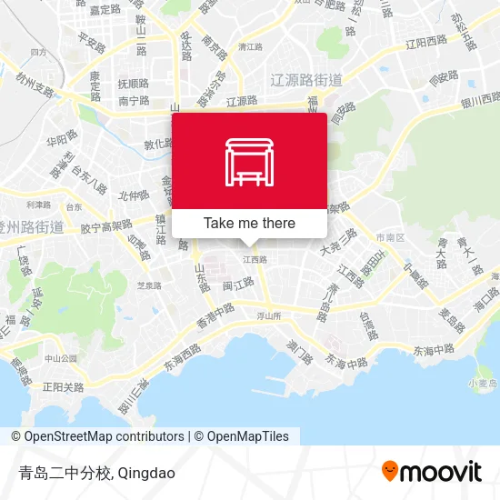 青岛二中分校 map