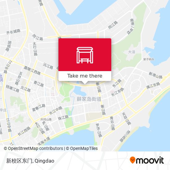 新校区东门 map