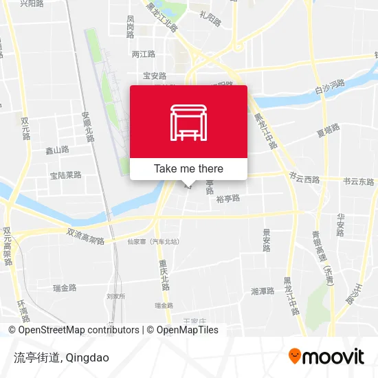 流亭街道 map
