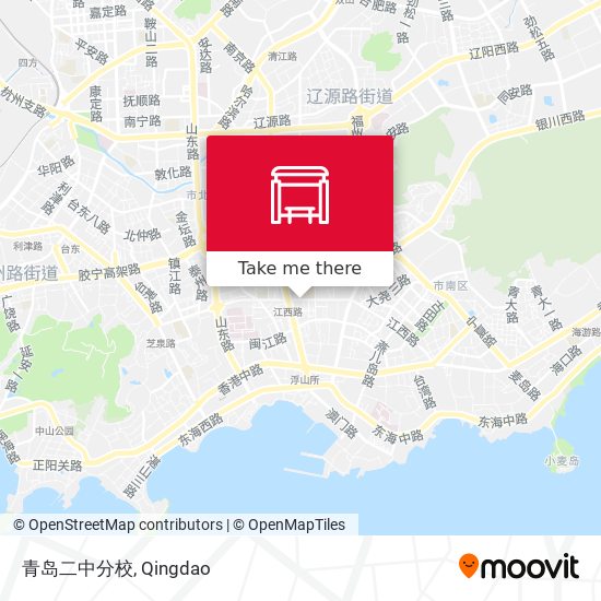 青岛二中分校 map