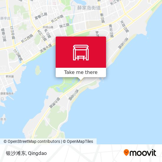 银沙滩东 map