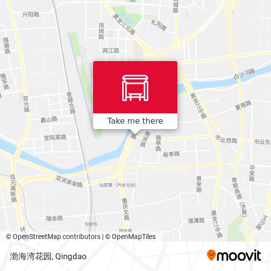 渤海湾花园 map