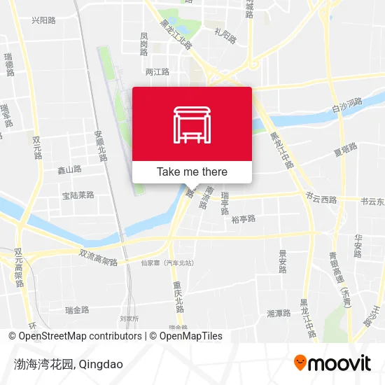 渤海湾花园 map