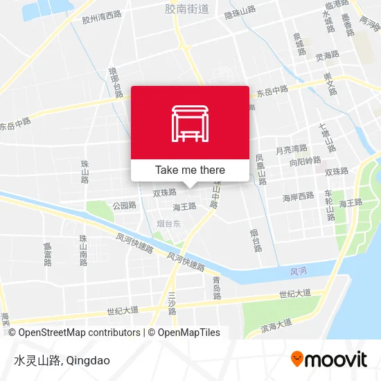 水灵山路 map