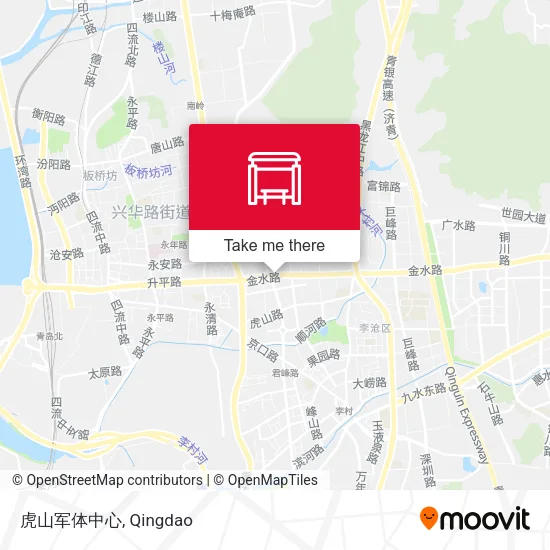 虎山军体中心 map