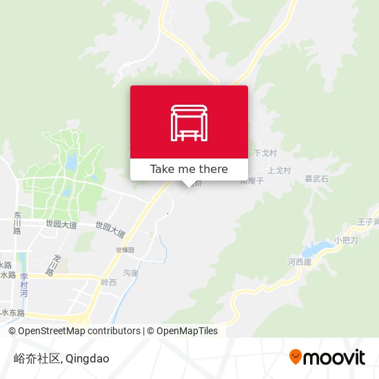 峪夼社区 map