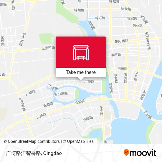 广博路汇智桥路 map