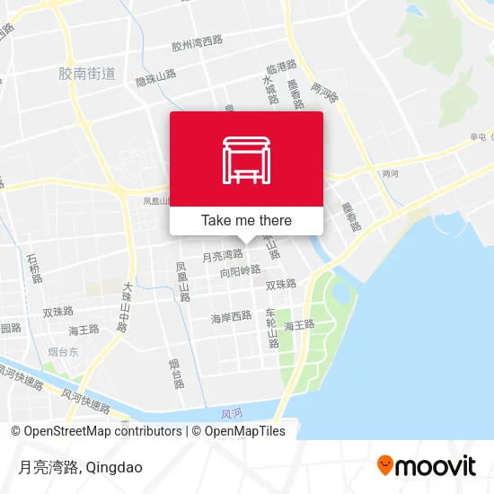 月亮湾路 map