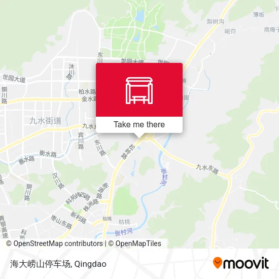 海大崂山停车场 map